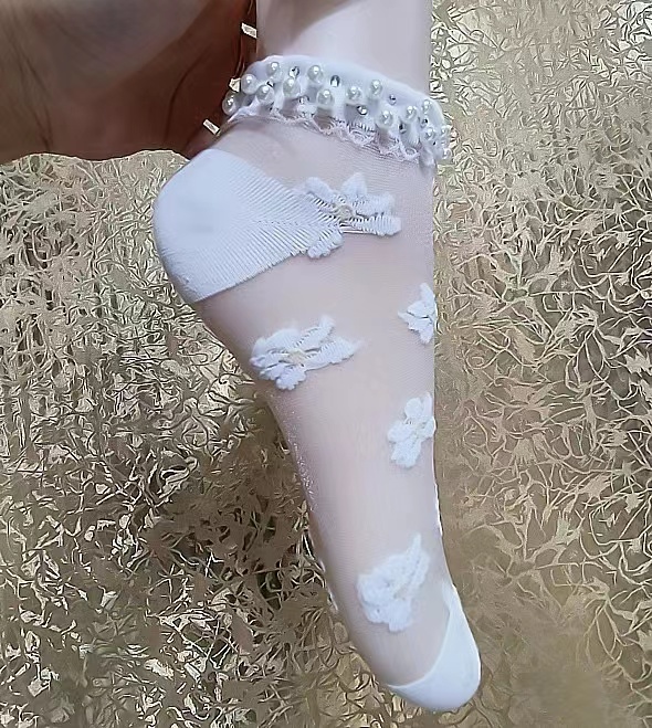花边袜